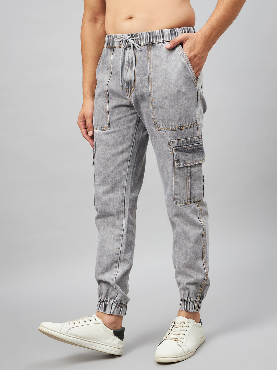 デニム・ジーパン NOT4NERD Nylon Cargo Jogger Pants Light Grey PT041GR デニム・ジーパン NOT4NERD Nylon Cargo Jogger Pants Light