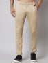 Men's Light Brown Pure Cotton Trousers