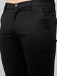 Men's Relaxed Black Cotton Trousers