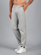 Men's Light Grey Pure Cotton Trousers