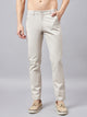 Men's Light Beige Pure Cotton Trousers