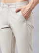 Men's Light Beige Pure Cotton Trousers