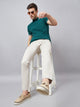 Men's Light Beige Pure Cotton Trousers