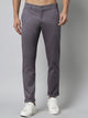 Men's Grey Pure Cotton Trousers