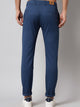 Men's Blue Pure Cotton Trousers