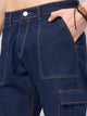 Men's Blue Baggy Denim Cargo