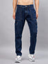 Men's Blue Baggy Denim Cargo