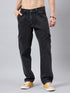 Men's Black Baggy Denim Cargo