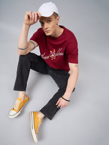 Men's Black Baggy Denim Cargo