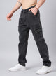 Men's Dark Grey Baggy Denim Cargo