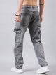 Men's Light Grey Baggy Denim Cargo