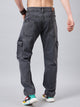 Men's Grey Baggy Denim Cargo