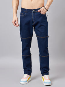 Men's Dark Blue Baggy Fit Jeans