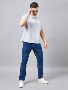 Men's Blue Baggy Fit Jeans