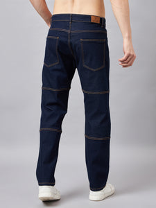 Men's Dark Blue Baggy Fit Jeans