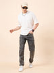 Men's Grey Baggy Fit Jeans