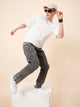 Men's Grey Baggy Fit Jeans