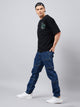 Men's Dark Blue Baggy Fit Jeans