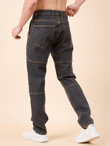 Men's Dark Grey Baggy Fit Jeans