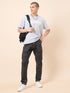Men's Dark Grey Baggy Fit Jeans