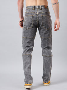 Men's Grey Baggy Fit Jeans