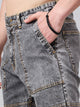 Men's Grey Baggy Fit Jeans
