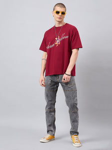 Men's Grey Baggy Fit Jeans