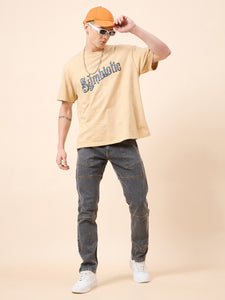 Men's Light Grey Baggy Fit Jeans
