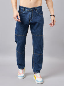 Men's Blue Baggy Fit Jeans