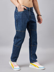 Men's Blue Baggy Fit Jeans