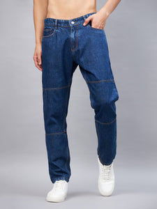 Men's Blue Baggy Fit Jeans