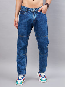 Men's Blue Baggy Fit Jeans