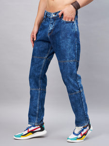 Men's Blue Baggy Fit Jeans