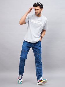 Men's Blue Baggy Fit Jeans