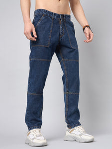 Men's Blue Baggy Fit Jeans