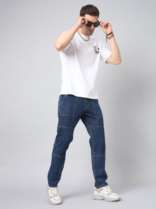 Men's Blue Baggy Fit Jeans