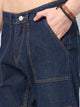 Men's Dark Blue Baggy Fit Jeans