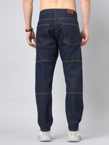 Men's Dark Blue Baggy Fit Jeans