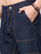 Men's Dark Blue Baggy Fit Jeans