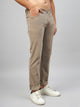 Men's Beige Relaxed Fit Jeans