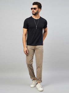 Men's Beige Relaxed Fit Jeans