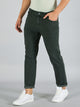 Men's Dark Green Relax Fit Jeans
