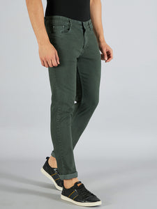 Men's Green Relax Fit Jeans