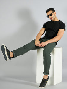 Men's Green Relax Fit Jeans