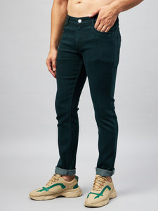 Men's Green Relax Fit Jeans