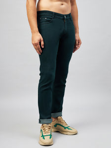 Men's Green Relax Fit Jeans