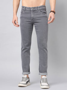 Men's Light Grey Slim Fit Jeans