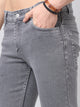 Men's Light Grey Slim Fit Jeans