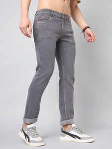 Men's Light Grey Slim Fit Jeans