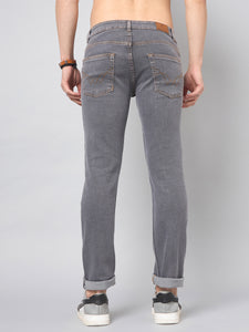 Men's Light Grey Slim Fit Jeans